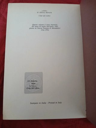 Libro Alberto Moravia 1934