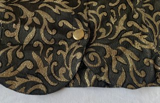 Giacca donna nero/oro con fantasia