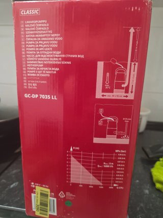 Bomba achique Einhell GC-DP 7035 LL nueva de paque