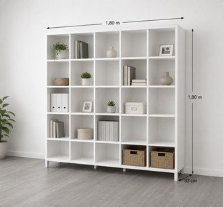 Estantería Modular Blanca 1.80m