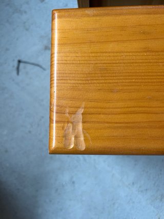 Mueble de salón rústico madera y cristal