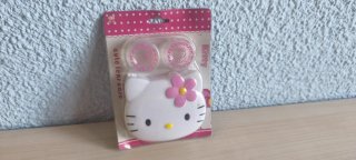 Porta lentillas Hello Kitty blanco y rosa