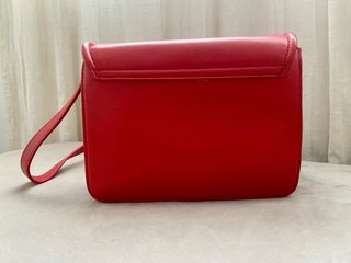 Bolso piel rojo Zara