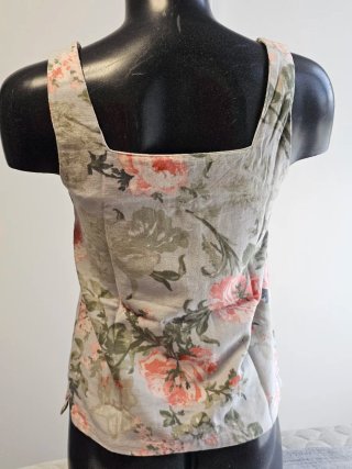 Camiseta tirantes Mango floral mujer