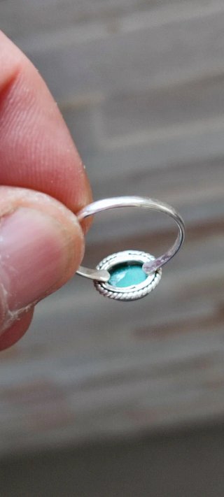Anillo de Plata y Malaquita.