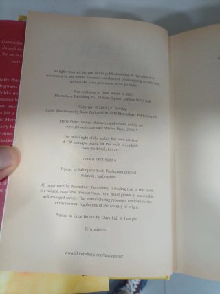 HARRY POTTER / ORDER THE PHOENIX - 1a EDICION