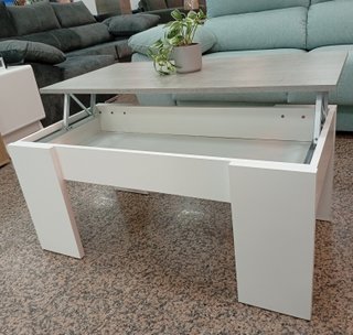 Mesa De Centro, ·Elevable, Tapa cemento. ¡Oferta!