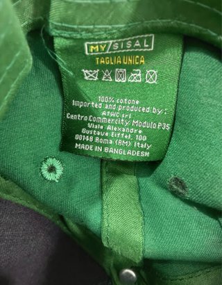 Cappello pubblicitario verde
