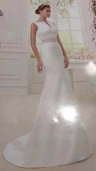 Precioso y elegante vestido de novia.