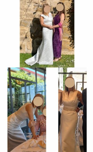 Precioso y elegante vestido de novia.