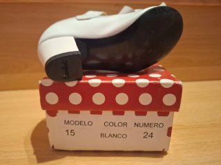 Zapatos Flamenco Niña Blanco Talla 24