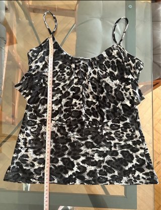 Top tirantes estampado animal