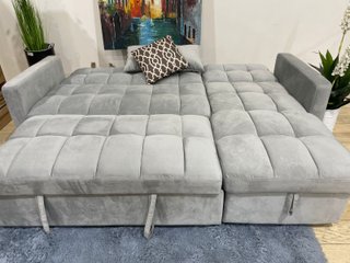 Sofá Cama Matrimonial Gris con Arcón