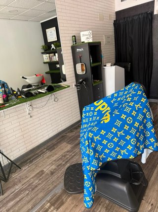 Silla barbero en buen estado