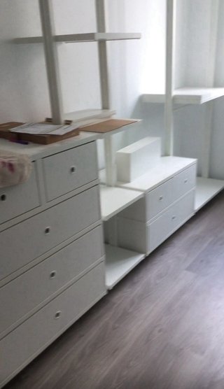 Vestidor modular blanco