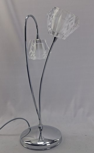 Lámpara Sobremesa Diseño Moderno metal y cristal