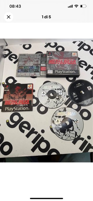 Metal Gear Solid PS1 con demo pal ita