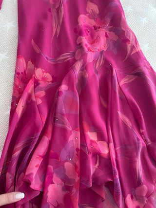 Vestido fiesta con fular talla única