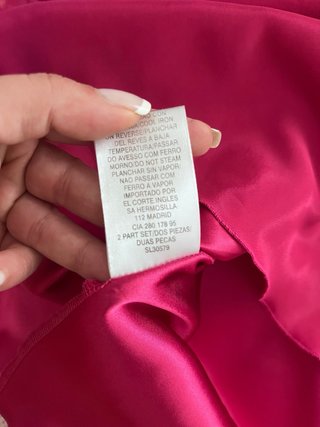 Vestido fiesta con fular talla única