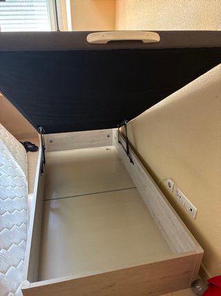 Canapé abatible moderno tela y madera