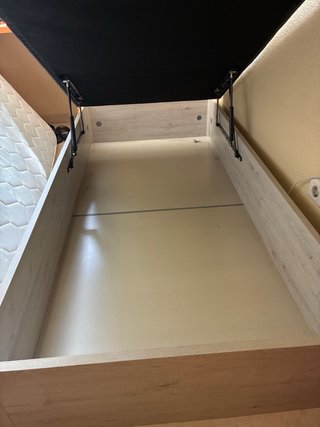 Canapé abatible moderno tela y madera