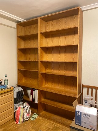 Estantería madera 2 módulos 1.74x2.38m