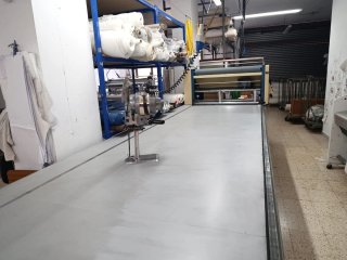 Máquina estendedora tubular + mesa 7m