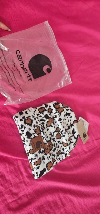 Gorro Carhartt Mujer Blanco y Marrón