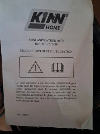 Mini aspirador Kinn Home 600W