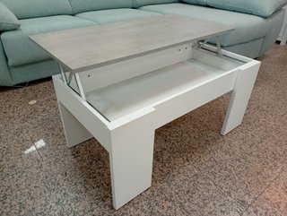 Mesa De Centro, ·Elevable, Tapa cemento. ¡Oferta!