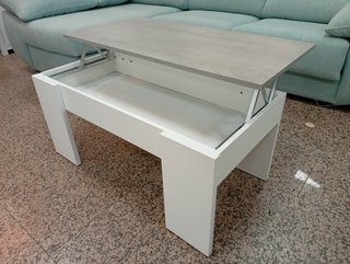 Mesa De Centro, ·Elevable, Tapa cemento. ¡Oferta!