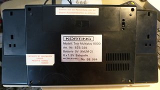 Consola Körting Tele-Multiplay 8000 Tenis