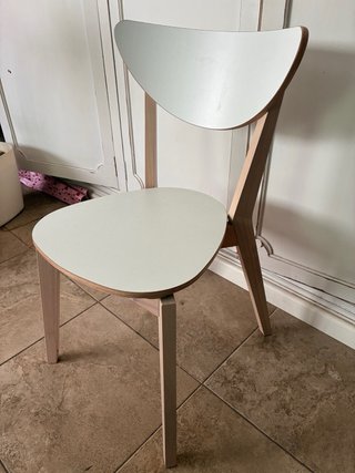 Silla Ikea Madera Blanca