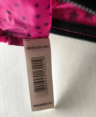 Neceser Misako rosa fucsia estrellas negras