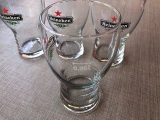 Set 4 Bicchieri Heineken
