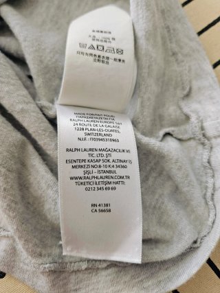 Camiseta Polo Ralph Lauren Gris Talla L