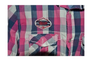Camisa cuadros manga corta Talla M
