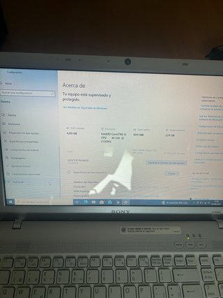 Portátil Sony VAIO VPCEB1M1E Plata