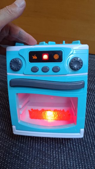 Mini cocina electrónica de juguete con carrito