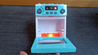 Mini cocina electrónica de juguete con carrito