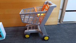 Mini cocina electrónica de juguete con carrito