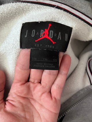 Sudadera Jordan Brooklyn Fleece Gris Talla XXL