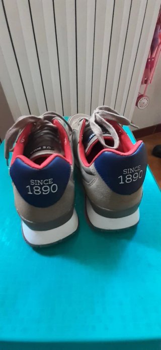 Scarpe U.S. Polo Assn. 44 Grigio/Rosso