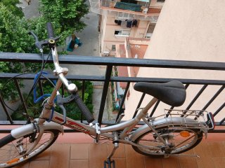 Bicicleta Urbana Plegable Plata en Barcelona