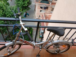 Bicicleta Urbana Plegable Plata en Barcelona