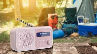 Sharp radio digital portátil bluetooth rosa