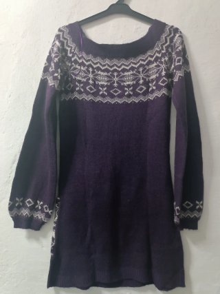 Vestido lana corto Stradivarius