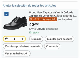 Zapatos de vestir caballero talla 43.5