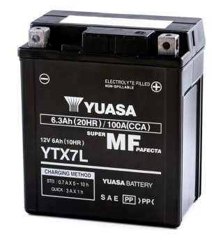 Baterías usadas para reciclar  Yuasa YTX7L 12V