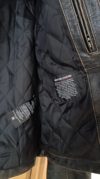 Chaqueta Norton Hombre Talla L Negra Roja